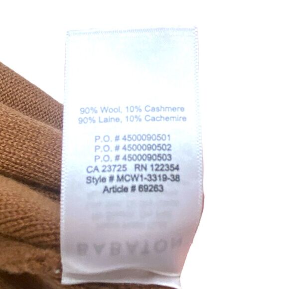 Aritzia Babaton Beekman Cashmere Wool Cardigan Size Small Camel Brown - Picture 5 of 6